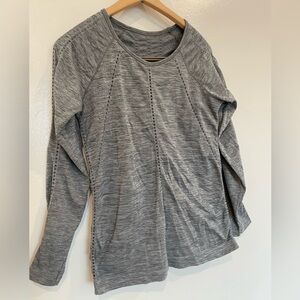 Athleta Heather Gray Long Sleeve Top
